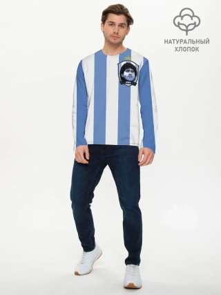 Мужской лонгслив базовый / Диего Армандо Марадона D10S