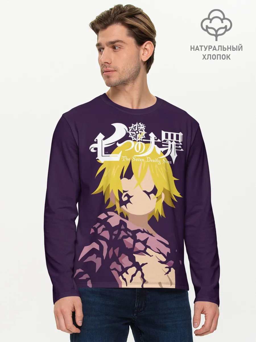 Мужской лонгслив базовый / Nanatsu no Taizai силуэт