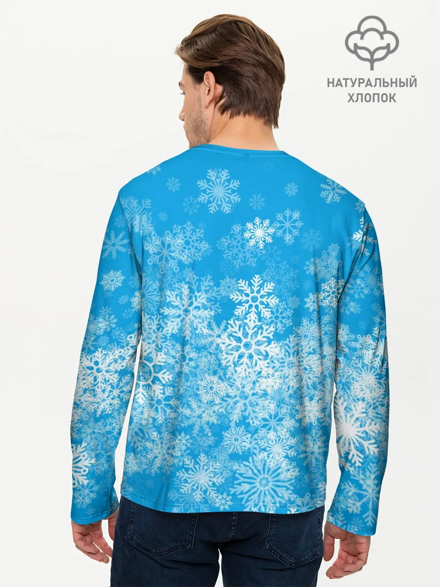 Мужской лонгслив базовый / AMONG US СНЕГОВИК