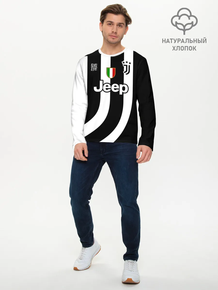 Мужской лонгслив базовый / JUVENTUS