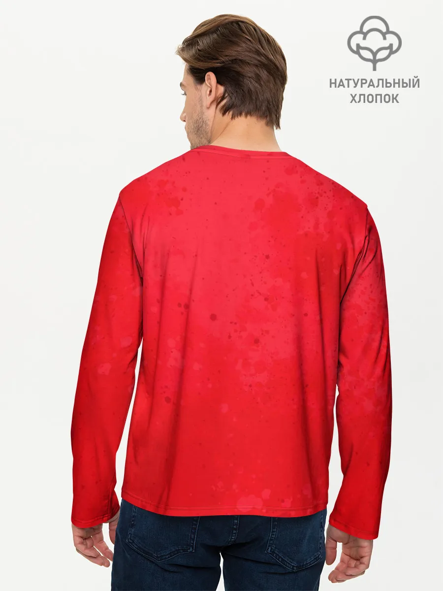 Мужской лонгслив базовый / зеленый Кайман