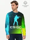 Мужской лонгслив базовый / CS GO | КС ГО - Снежный