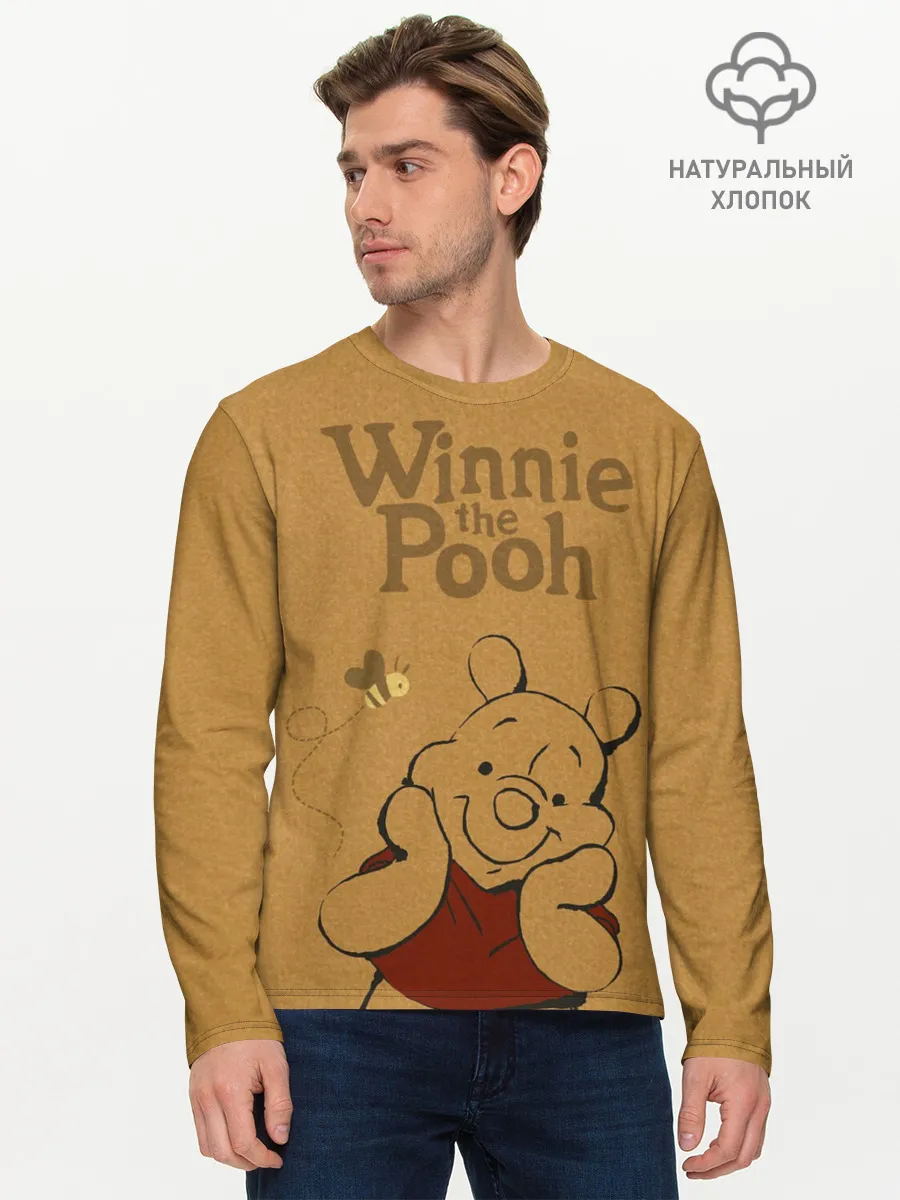 Мужской лонгслив базовый / Winnie the Pooh
