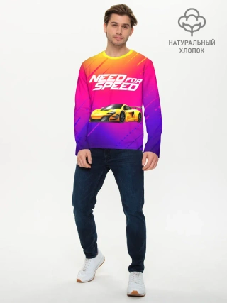 Мужской лонгслив базовый / NEED FO SPEED