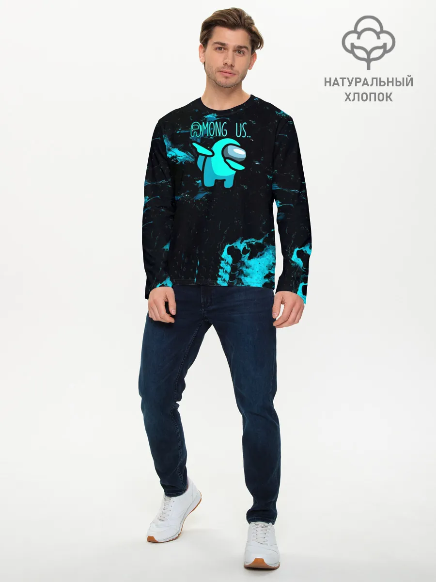 Мужской лонгслив базовый / Among Us Dab
