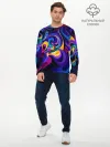 Мужской лонгслив базовый / Абстрактный Узор