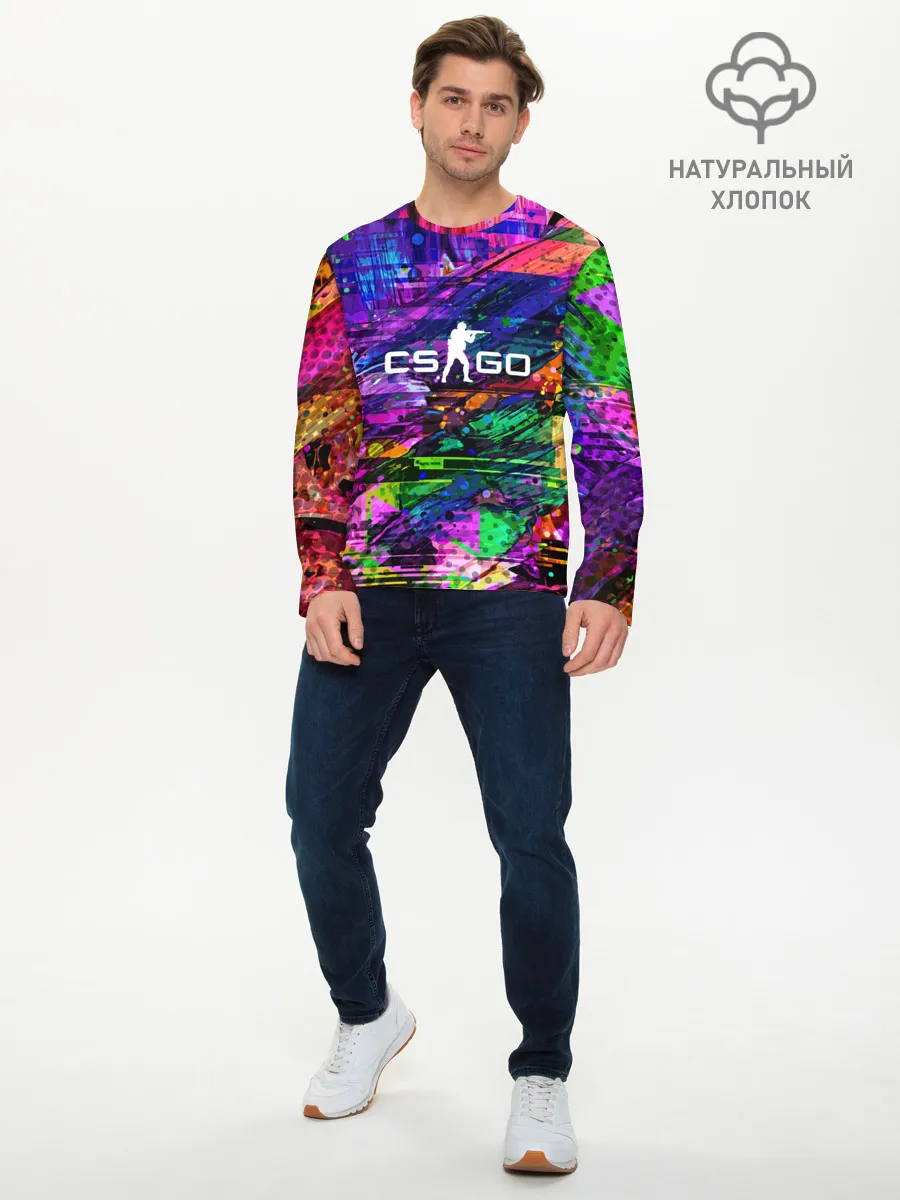 Мужской лонгслив базовый / CS GO