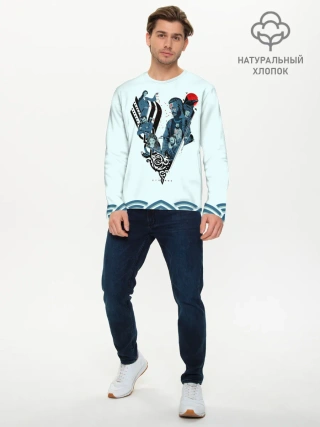 Мужской лонгслив базовый / Викинги
