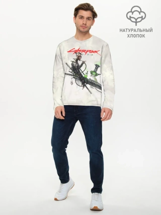 Мужской лонгслив базовый / CYBERPUNK 2077