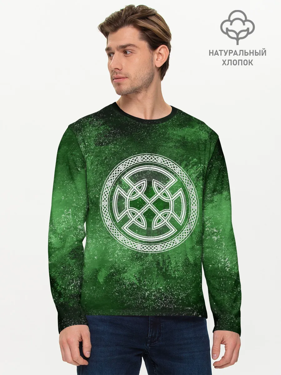 Мужской лонгслив базовый / Кельтский Узел