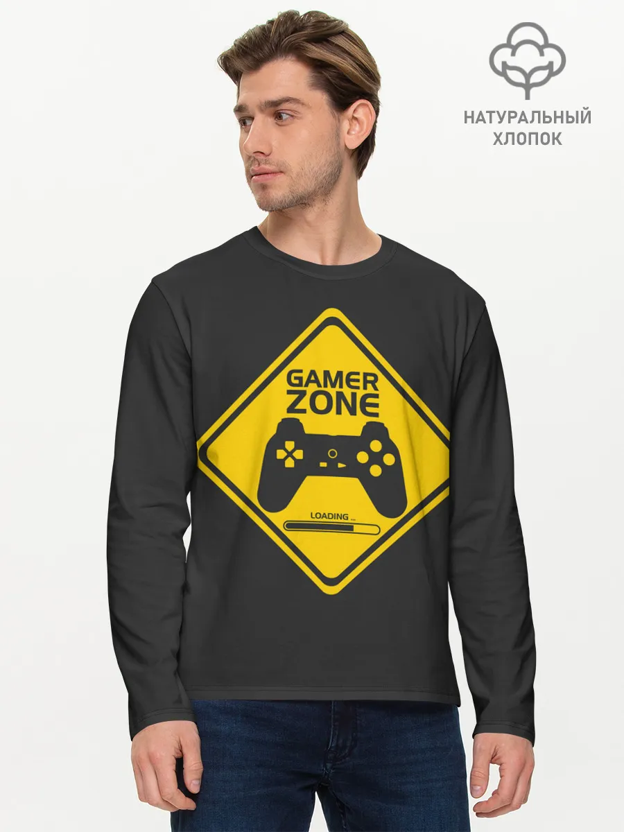 Мужской лонгслив базовый / Gamer zone