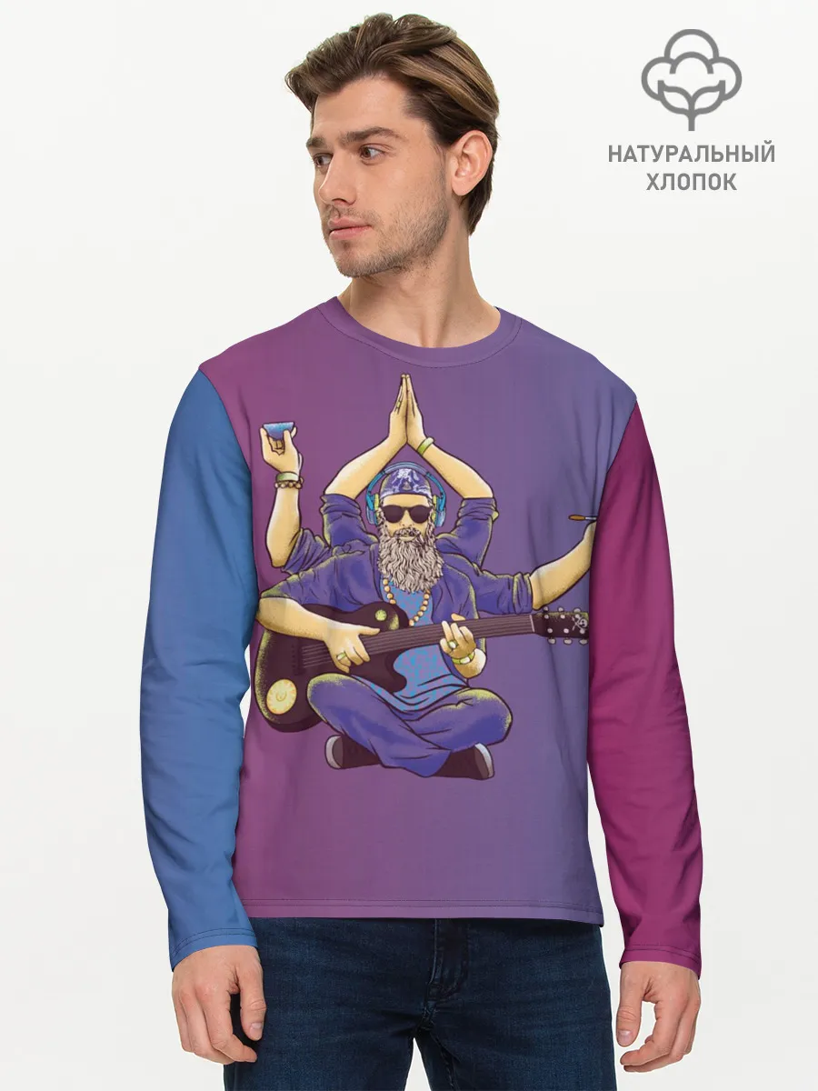 Мужской лонгслив базовый / БГ многорукий