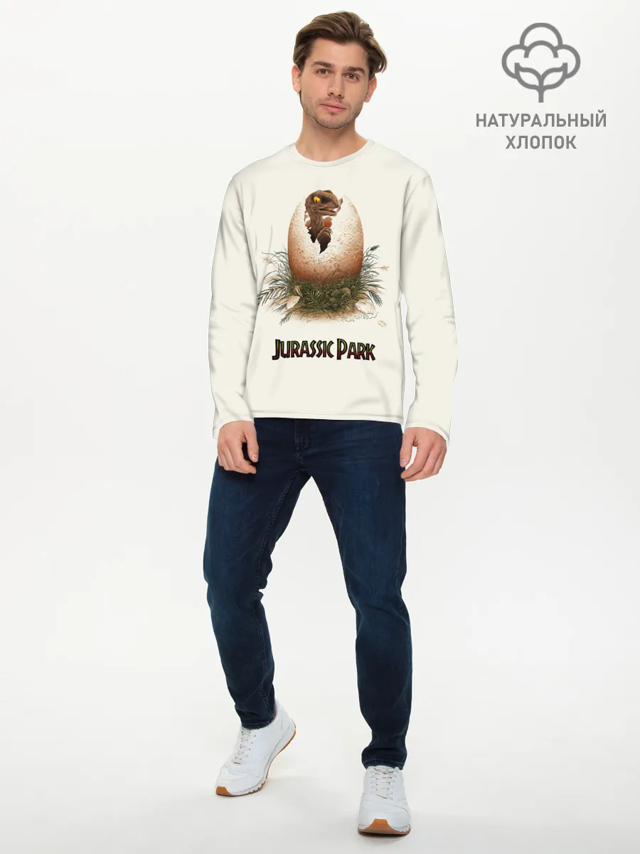 Мужской лонгслив базовый / Парк Юрского периода
