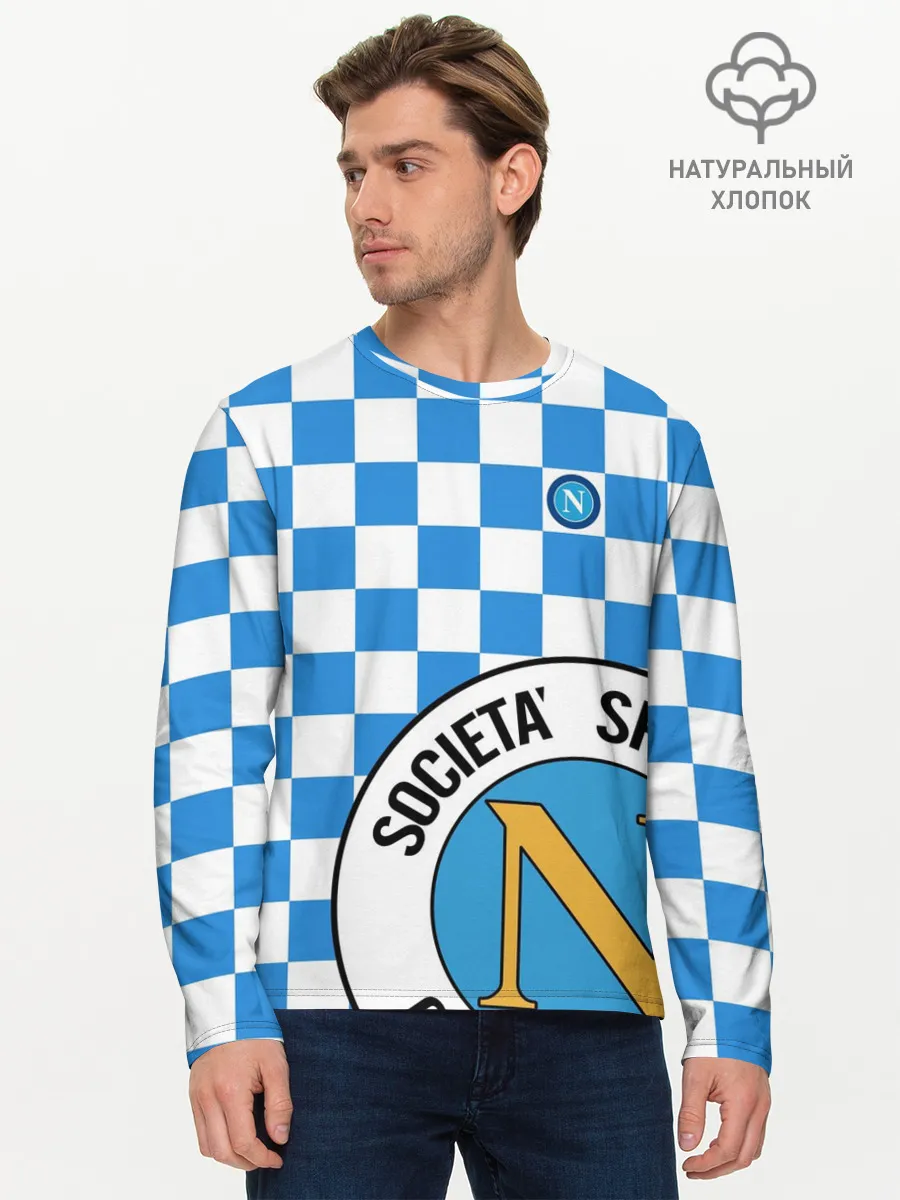 Мужской лонгслив базовый / Форма Наполи - Марадона 10