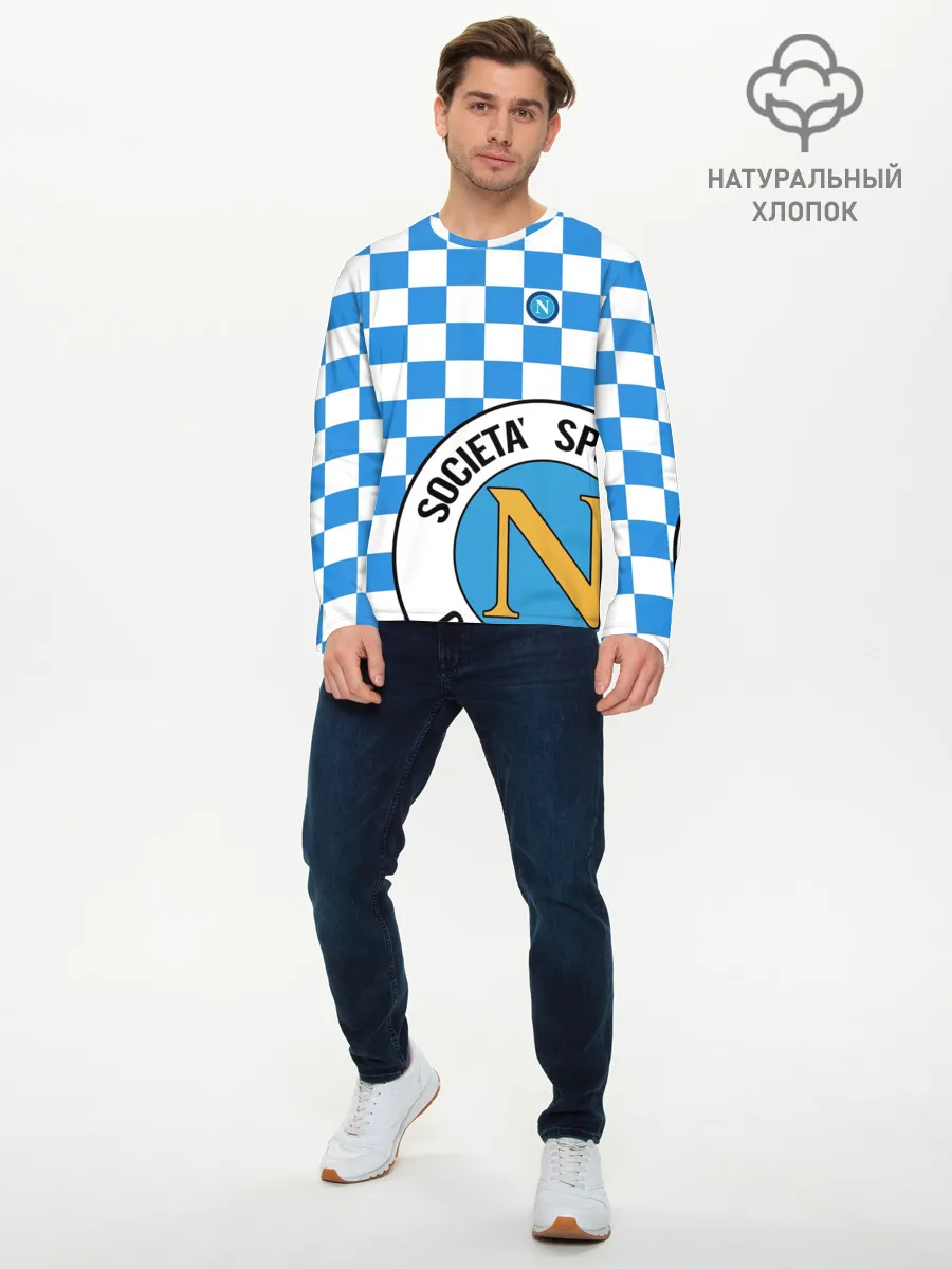 Мужской лонгслив базовый / Форма Наполи - Марадона 10