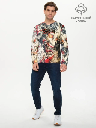 Мужской лонгслив базовый / Самурай