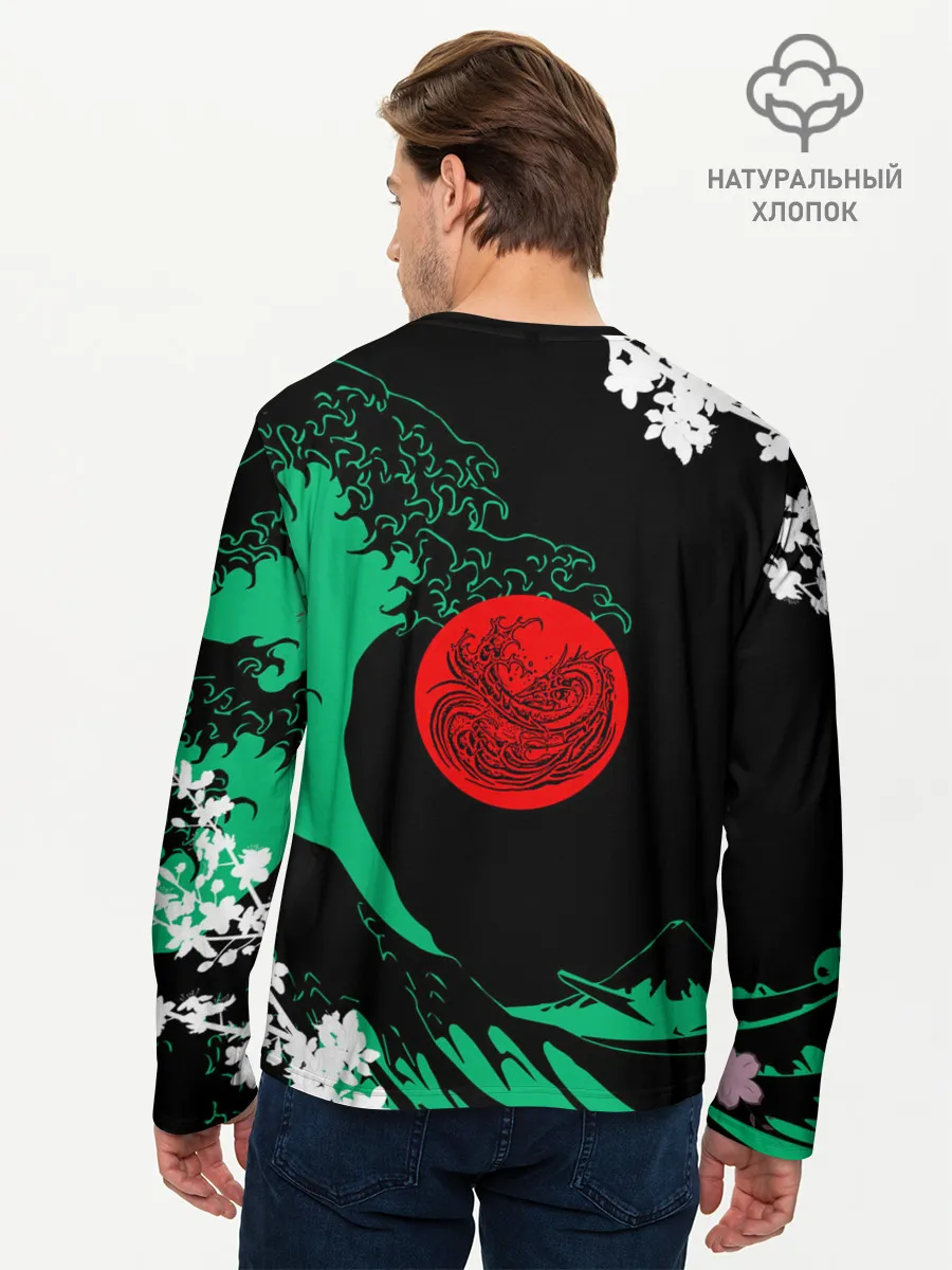 Мужской лонгслив базовый / Japanese style