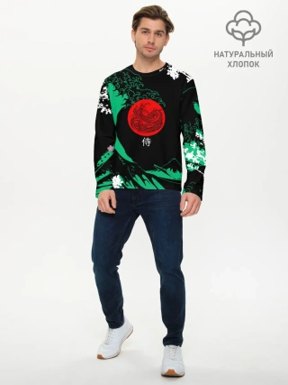 Мужской лонгслив базовый / Japanese style