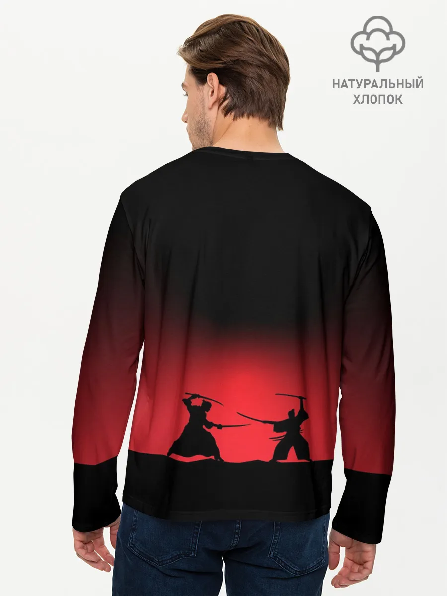 Мужской лонгслив базовый / Путь самурая