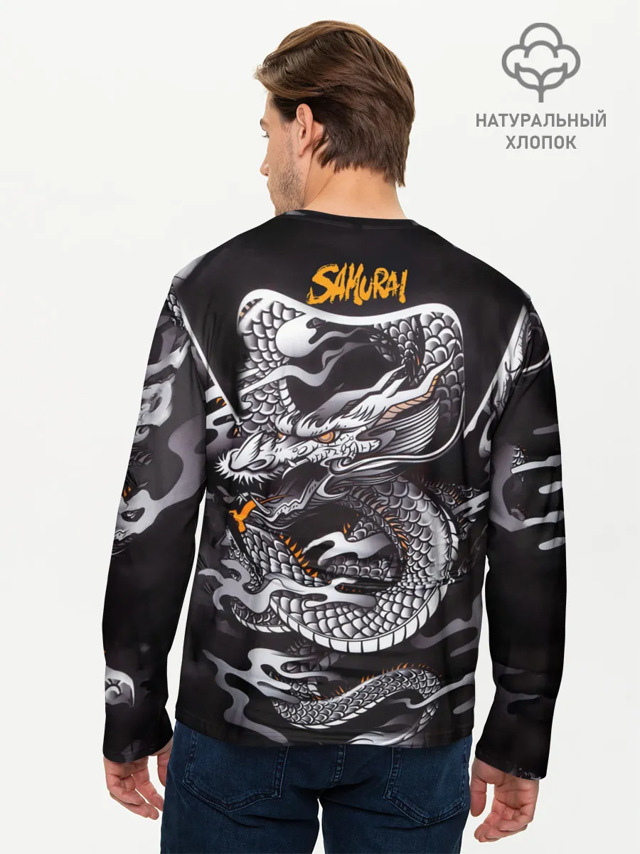 Мужской лонгслив базовый / Самурай