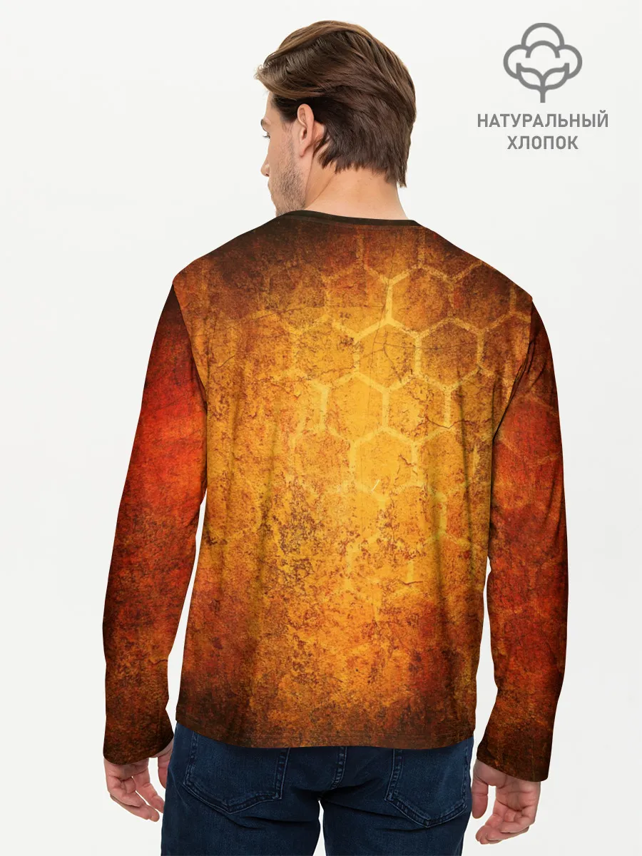 Мужской лонгслив базовый / Огненный ВАНПАНЧМЕН