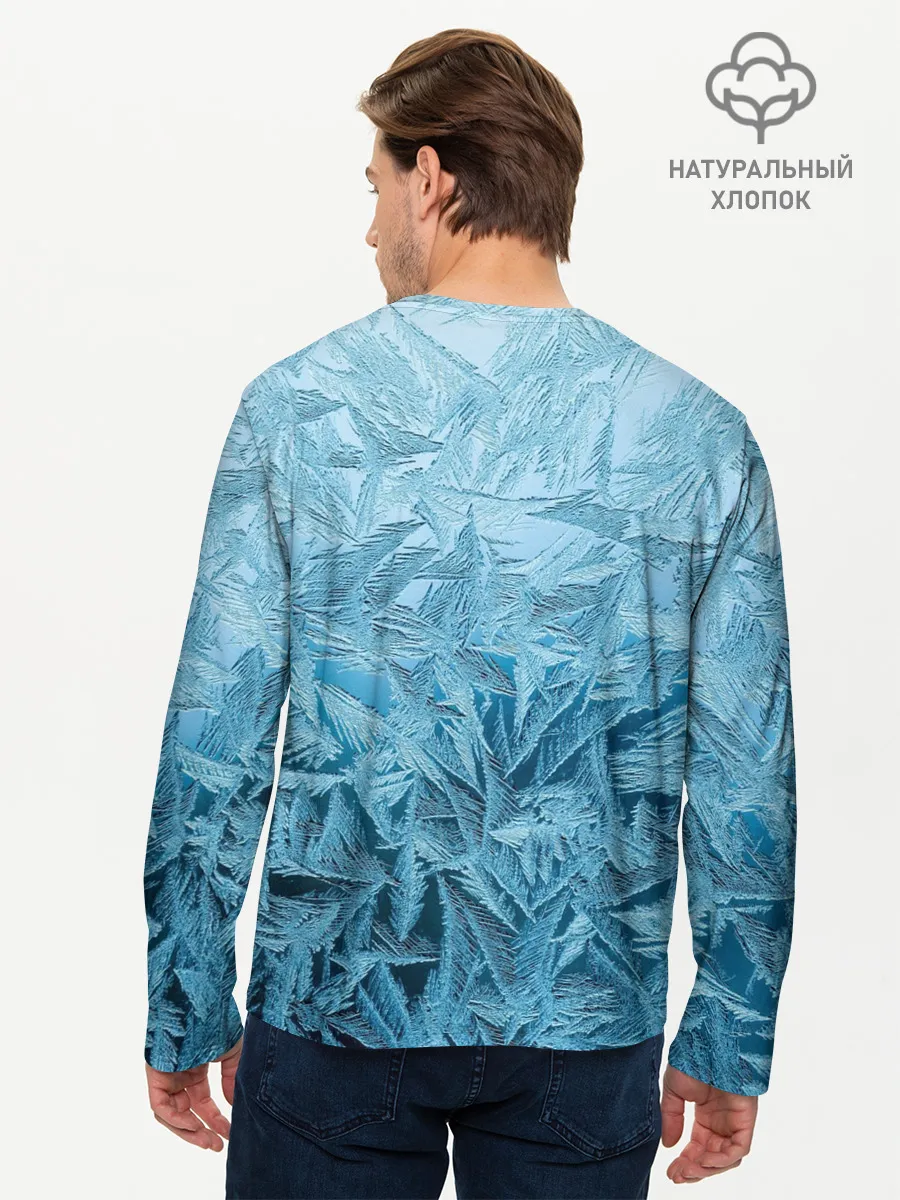 Мужской лонгслив базовый / Иней