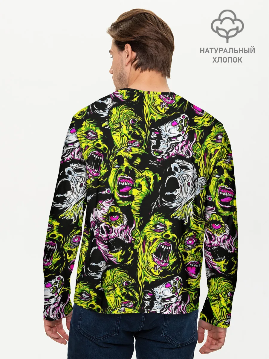 Мужской лонгслив базовый / ЗОМБИ