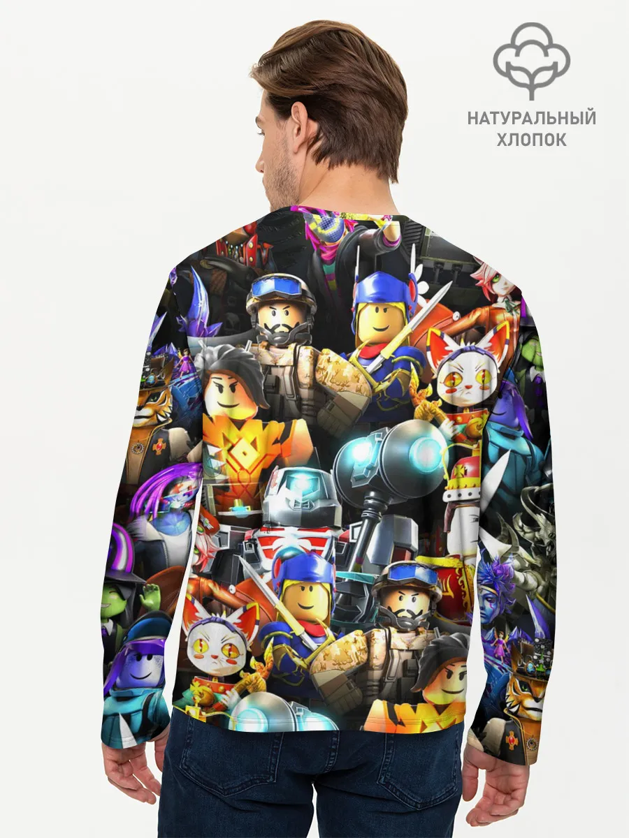 Мужской лонгслив базовый / ROBLOX