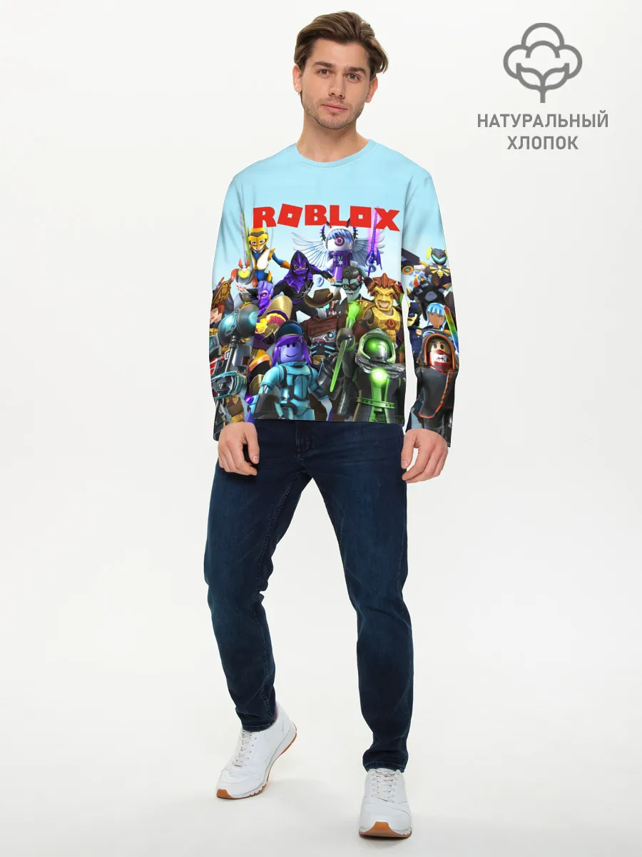 Мужской лонгслив базовый / ROBLOX