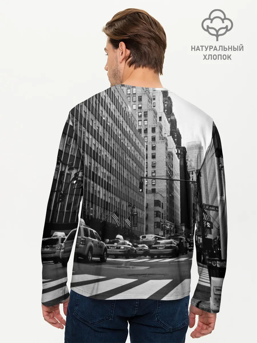 Мужской лонгслив базовый / Among Us по улицам Нью-Йорка