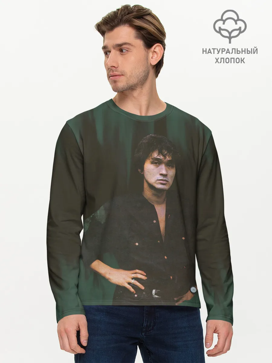 Мужской лонгслив базовый / ВИКТОР ЦОЙ