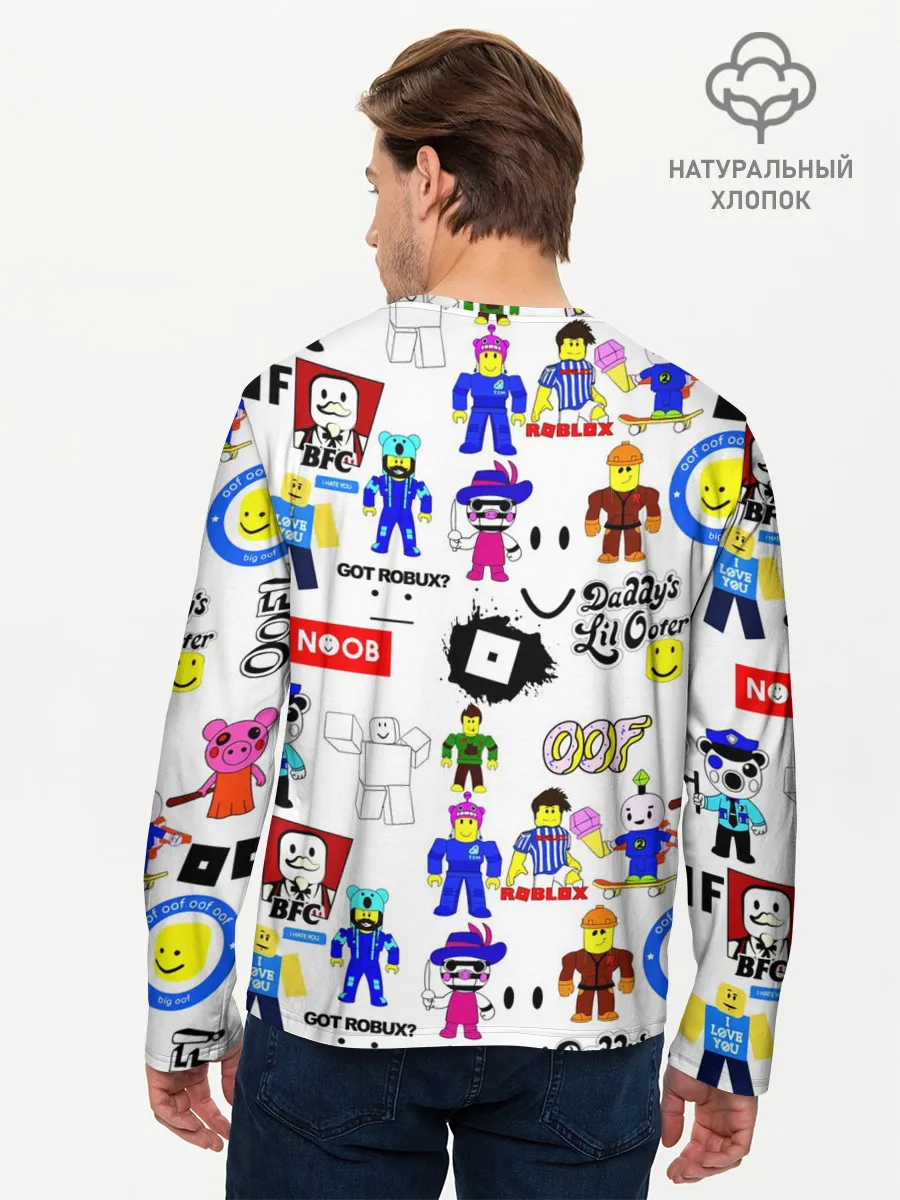 Мужской лонгслив базовый / ROBLOX