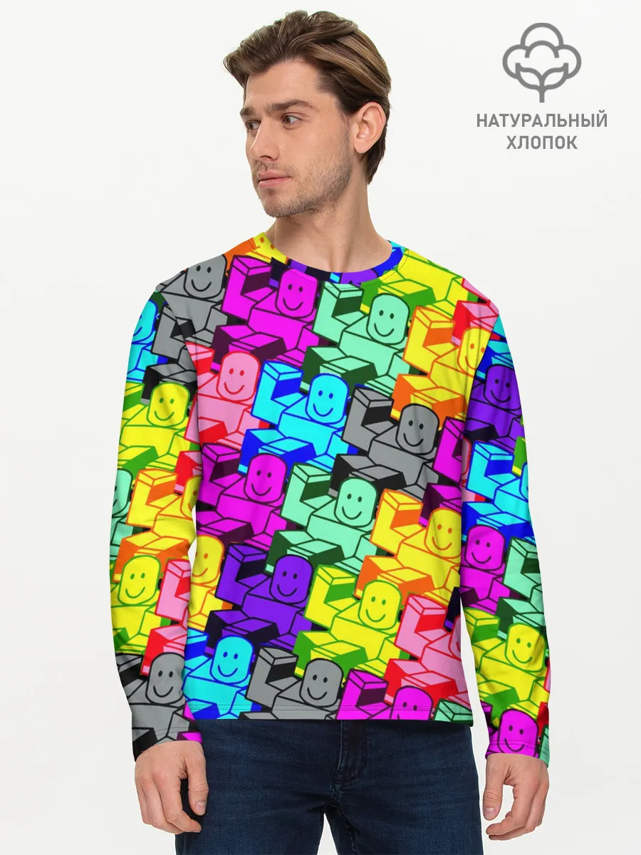 Мужской лонгслив базовый / ROBLOX