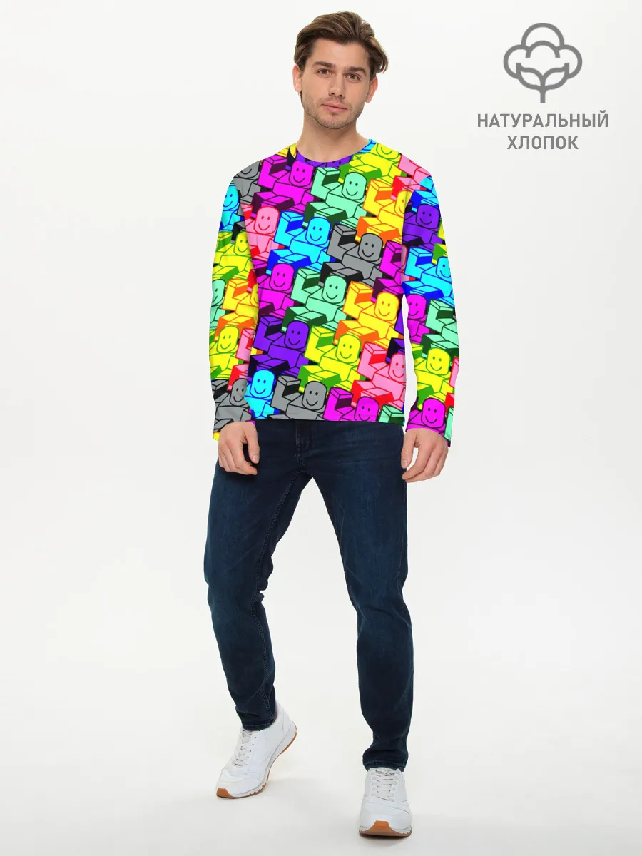 Мужской лонгслив базовый / ROBLOX