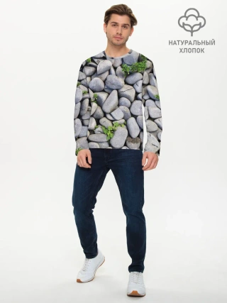 Мужской лонгслив базовый / Камни