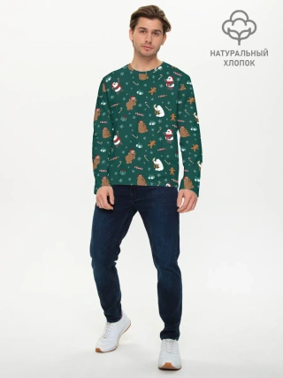 Мужской лонгслив базовый / We Bare Bears