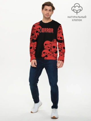 Мужской лонгслив базовый / Horror