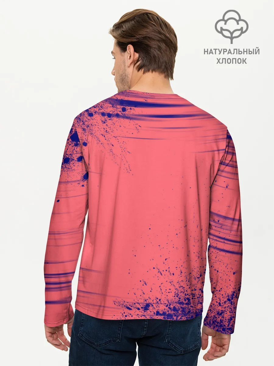 Мужской лонгслив базовый / AMONG US - С КОТИКОМ