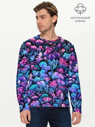 Мужской лонгслив базовый / Волшебные грибы
