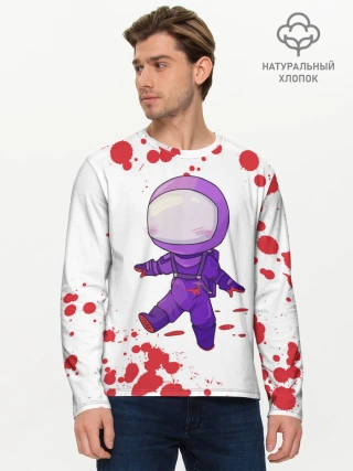 Мужской лонгслив базовый / AMONG US - Импостор Покушал