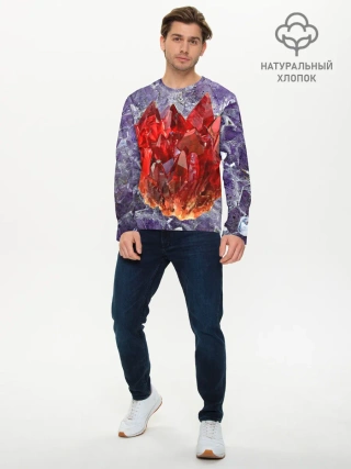 Мужской лонгслив базовый / Роза инков