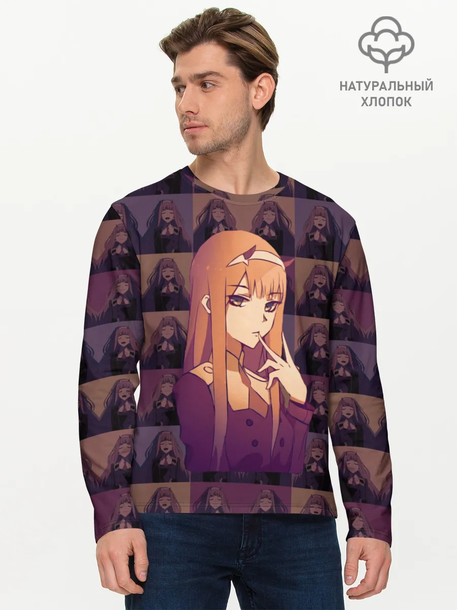 Мужской лонгслив базовый / Zero Two Dance