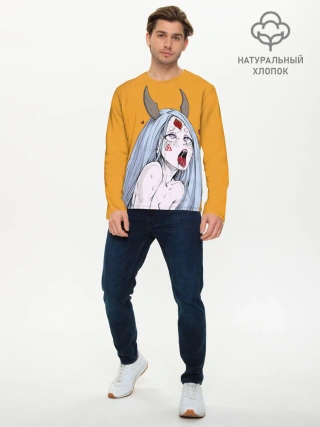 Мужской лонгслив базовый / Ahegao Kaguya