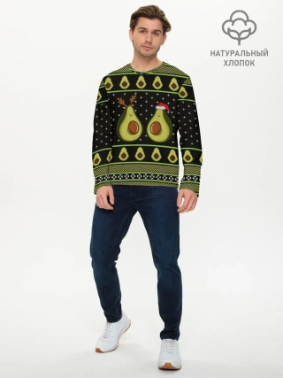 Мужской лонгслив базовый / Avo christmas