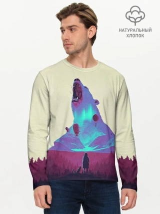 Мужской лонгслив базовый / Armored bear