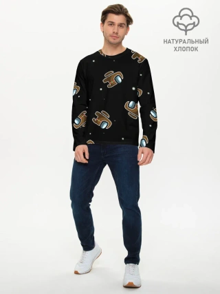 Мужской лонгслив базовый / пряник among us