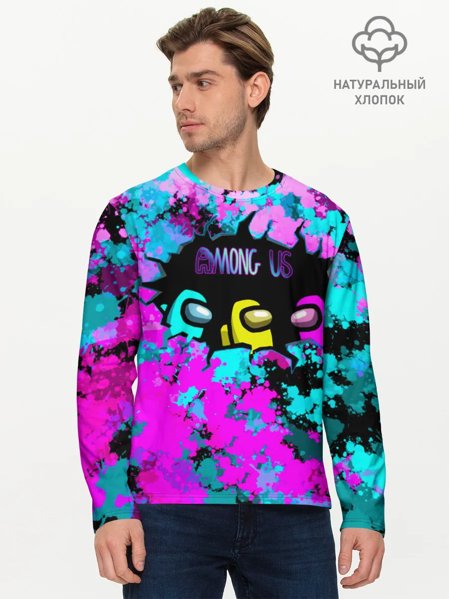Мужской лонгслив базовый / Among Us