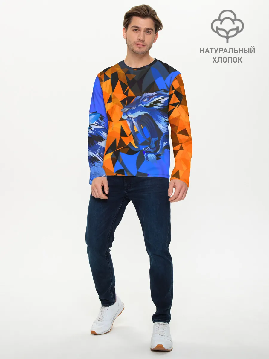 Мужской лонгслив базовый / Тигр
