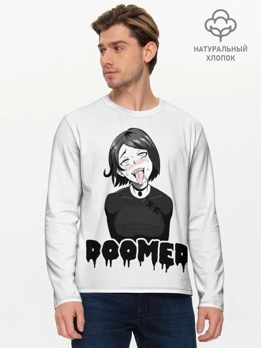 Мужской лонгслив базовый / Doomer girl