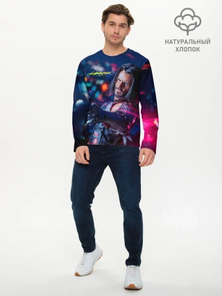 Мужской лонгслив базовый / Cyberpunk 2077